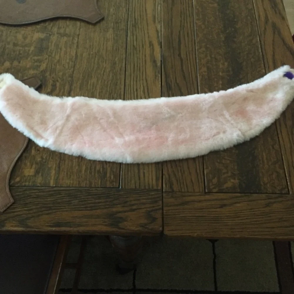 Faux fur pink wrap for Girls